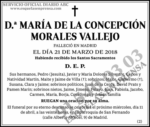María de la Concepción Morales Vallejo